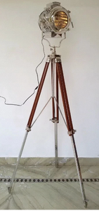 Lámpara de Metal Ajustable Hecha a Mano Estilo Vintage ALFA-NAUTICAL, Soporte de Trípode Cilíndrico, Decoración para el Hogar, Impresión Digital - Product Image 4