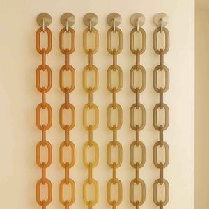High Quality Transparent Resin Chain Links for Home Decoration Trendy Customizable Colors and Sizes Perfect <b>Gift</b> Idea - Product Image 1