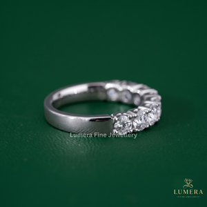 Bague de fiançailles classique pour femme, plaquée or massif, sertie de diamants ronds brillants cultivés en laboratoire – Cadeau idéal pour votre bien-aimée - Product Image 4