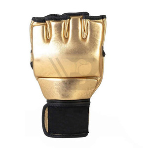 High Quality <b>PVC</b> Leather MMA <b>Gloves</b> Pakistan Made Best Price Men Half Finger Boxing <b>Gloves</b> - Product Image 2