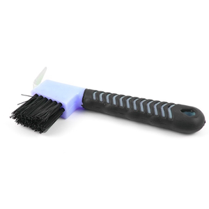 Limpiador de pezuñas de caballo con cepillo y raspador, muy resistente, para el cuidado y limpieza de pezuñas. - Product Image 2