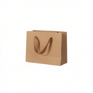 Sacchetto regalo in carta kraft Ilan 32x11.5x28 cm con manici per confezioni regalo - Product Image 1