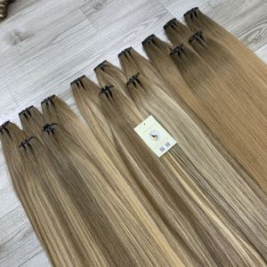 Vente chaude Haute Qualité Super Double Dessiné Cuticule Aligné Ombre Piano Surbrillance Trame Extensions de Cheveux Humains - Product Image 3
