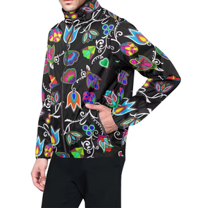 Vestes coupe-vent à capuche avec logo personnalisé, fermeture éclair, sublimation, légères, 100% polyester, unisexes, pour l'extérieur, en vente - Product Image 2