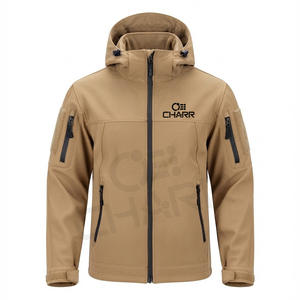 Men's <b>Waterproof</b> Windproof Softshell Bomber <b>Jacket</b> with Zipper Closure <b>Long</b> Length Hoodie for Winter Outdoor Hiking - Product Image 1