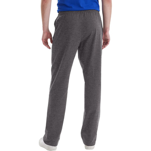 Pantalon de survêtement gris en coton pour homme, taille élastique, poches latérales, décontracté, pour l'automne - Product Image 3