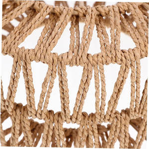 Boho Rattan Woven Lampshade <b>for</b> <b>Floor</b> & Pendant Lights 22X22x11cm Yellow <b>Shade</b> Accessories - Product Image 3