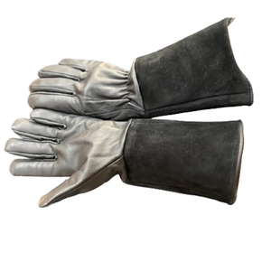 Gants de soudure en cuir durables, résistants à la chaleur et aux coupures, à manches longues, avec logo personnalisé, respirants et anti-vibrations pour la menuiserie - Product Image 1