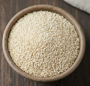 Graines de sésame blanc pur à 100 % – Fournisseur en gros, grandes quantités, prix compétitifs, exportation depuis l'Inde pour les acheteurs mondiaux - Product Image 1