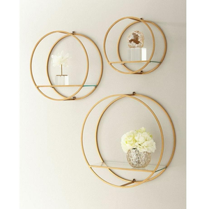 Trending Abstract Metal Wall Hanging <b>Vase</b> for Home Living Room Luxury Handmade Modern Design at Low Prices Exported From India - Product Image 3