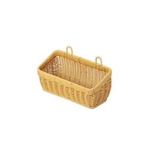 Cesta de Almacenamiento de Mimbre de Ratán Personalizada con Asa, Cesta Organizadora Decorativa Hecha a Mano - Product Image 2