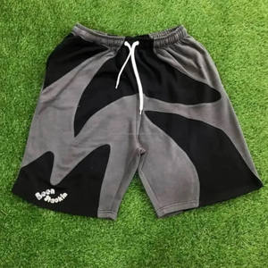 เสื้อผ้าถักจากโพลีเอสเตอร์ของผู้ชายกางเกงขาสั้นแห้งเร็วแบบผูกเชือกปานกลางเอวสูงสินค้าขายดี100% - Product Image 1