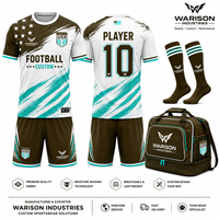 Ensembles d'uniformes de football inspirés du drapeau américain, maillots sublimés, chaussettes courtes et sacs de sport
