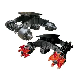 Approvisionnement d'usine Super 24T 28T 32T essieu à rayons remorque bogie semi-remorque bogie essieux tambour bogie suspension