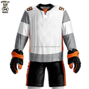 Uniforme de hockey sur glace en tissu 100% polyester, léger et respirant, idéal pour les mouvements rapides et les matchs intenses - Product Image 4