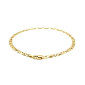 Bracciale a maglie Mariner in oro giallo 14k, catena alla moda da 3,2 mm per donna - Product Image 3