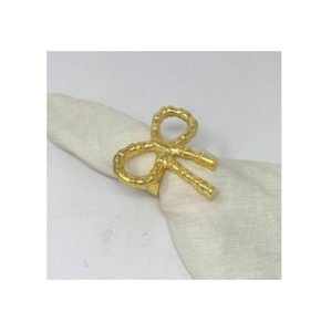 Wholesale Modern Aluminum Napkin Ring Spoon Fork Holder Durable Eco-Friendly Antique Bronze Customizable Wedding <b>Table</b> Decor - Product Image 2