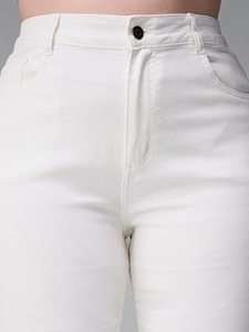 Women's Sexy Knee Length <b>Boot</b> Cut Cotton Jeans-Vintage Style Eco-Friendly & Washable - Product Image 5