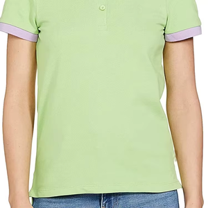 Camiseta Polo de Mujer de Primera Calidad, Nueva Llegada, Informal, Tejida, Servicio OEM, Logotipo Personalizado, Sólida, Informal, Transpirable - Product Image 4
