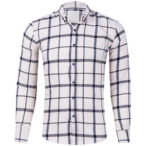 Chemise en flanelle à carreaux pour homme, tendance, manches longues, col boutonné, pour l'automne, à prix raisonnable - Product Image 4