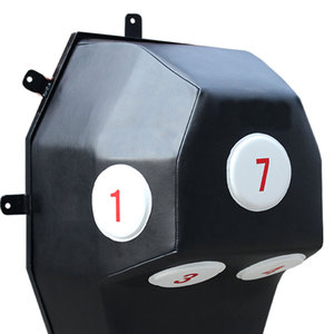 Cible de frappe murale en cuir microfibre pour entraînement intensif de boxe, MMA et kickboxing, sac de frappe mural pour entraînement rapide - Product Image 3