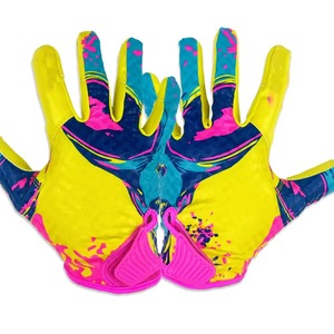 Gants de football américain 7v7 personnalisés pour receveurs, respirants, légers, à doigts complets, antidérapants, pour jeunes et adultes - Product Image 3