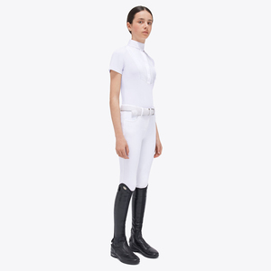 High Quality 4way Stretch Horse Riding Equestrian Shirt Top <b>Base</b> <b>Layer</b> Competition Show Shirt Polo in Soft Feel Technical Fabric - Product Image 2