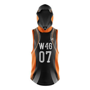 Maillots de football américain 7V7 7on7 personnalisés avec logo, sans manches, à capuche, imprimés par sublimation, en spandex/polyester, camouflage - Product Image 5