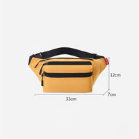 Tas Dada Bentuk Kotak BAGNEX B4900 Unisex Polyester Anti Air Fashionable 3 Resleting Logo Custom Sabuk Bawa Sehari-hari Outdoor