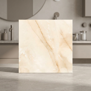 Azulejos de Porcelana con Efecto Mármol Marrón Onyx Vistaar, 20 mm, 600x600 mm, Cerámica Brillante para Baño, Exterior, Adhesivos, Diseño de Villa - Product Image 2