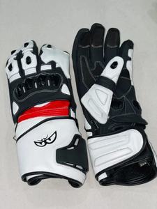 ถุงมือขี่มอเตอร์ไซค์ BERIK หนังแท้แบบมีรูระบายอากาศ พร้อมแผ่นป้องกันข้อศอกและนิ้วมือ - Product Image 5