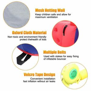 Castello Gonfiabile in Tessuto Oxford 420D, Grande Attrezzatura per Divertimento all'Aperto con Superficie Ruvida - Product Image 4