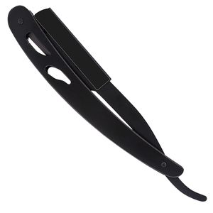 Rasoir professionnel à lame droite en acier inoxydable, rasoir manuel à lame unique pour salon de coiffure, design pliable, rasoir pour hommes - Product Image 2