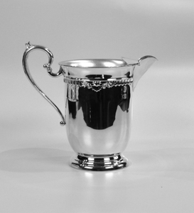 Carafe à café et pichet à lait en acier inoxydable plaqué argent de haute qualité, poli miroir, pour buffet d'hôtel, service à thé arabe - Product Image 1