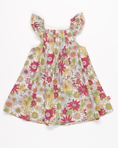 Vestidos para niñas pequeñas, vestido orgánico para niños, vestido para niñas con estampado Floral, vestido de algodón puro 100% para niñas, moda para niños - Product Image 4
