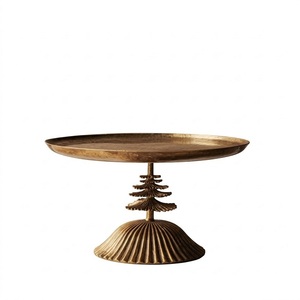 Elegante Soporte para Pastel de Metal con Diseño de Árbol, Acabado Antiguo de Alta Calidad, Ideal para Exhibir Cupcakes, Pasteles y Galletas - Product Image 1