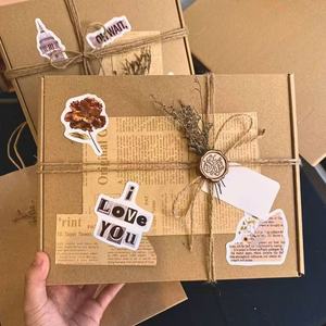 Venta al por mayor de cartón corrugado con acabado mate, personalizable, respetuoso con el medio ambiente, envío de cajas de papel, lámina de oro offset disponible - Product Image 2