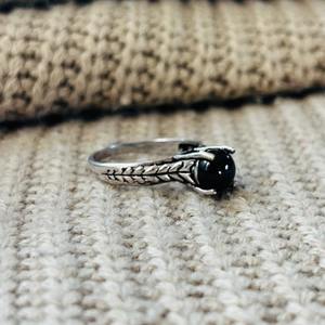 Vintage <b>Black</b> Onyx Brass <b>Ring</b> Silver Plated Tribal Wholesale <b>Ring</b> <b>Women</b> - Product Image 3