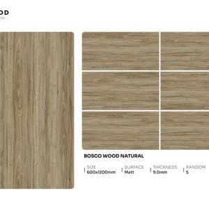 Azulejos de porcelana con acabado mate de la colección Luxury Wood, tamaño 600x1200, con aspecto de madera, para pisos y paredes, para diseño de interiores de casas modernas. - Product Image 1