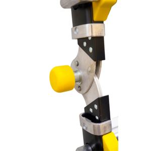 Échelles pliantes en aluminium argenté EN131, 5 mètres maximum, type combiné à charnières, VIETLADDERS NVLB-46, usage domestique et hôtelier, 1 an - Product Image 6