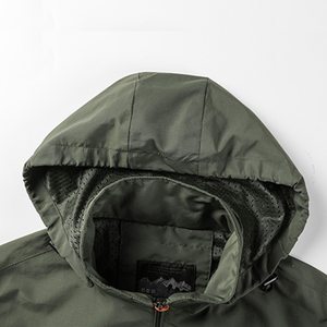 Customized Spring Autumn Casual Men's Coat Hooded Softshell <b>Jacket</b> Contrast Color <b>Zip</b> <b>up</b> Waterproof Men's <b>Jacket</b> - Product Image 5