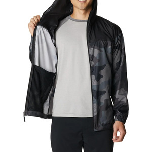 Wholesale <b>Men's</b> Camouflage Print Hooded Soft Shell <b>Jacket</b> Zip Front Water Resistant Lightweight Outdoor Wear Regular Fit - Product Image 3