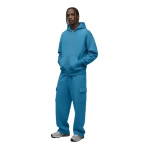 Survêtements en molleton épais pour hommes, avec logo personnalisé, ensembles de jogging hip-hop élégants, survêtements 2 pièces oversize pour hommes, fabrication - Product Image 1