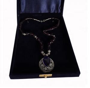 Joyería de imitación chapada en plata para mujer, cadena de collar con colgante de plata - Product Image 1