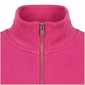 Women <b>Pink</b> 2-Piece <b>Tracksuit</b> Set Full Sleeve Zipper Front Sweatshirt and Jogger Pants Solid Color Casual Wear Spring Season - Product Image 4