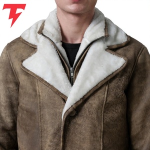 Abrigo Largo de Hombre de Cuero Ecológico, Transpirable, Impermeable, Antiarrugas, con Cuello Mao y Doble Botonadura - Product Image 5
