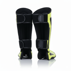 DECENT FIGHT WEARS Protectores de Piernas para Muay Thai MMA, Espinilleras con Cierre de Gancho y Bucle, Protección Integral - Product Image 4