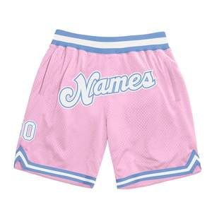 Pantalones Cortos de Baloncesto Personalizados con Logotipo, Auténticos, de Punto, Spandex/Poliéster, Unisex, Ligeros, Transpirables y Elásticos - Product Image 1