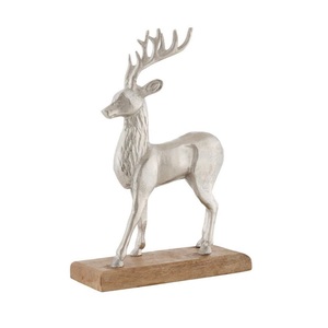Premium Decorative Metallic Reindeer Table Centerpiece <b>Christmas</b> Dining Ornament Festive Winter Holiday Table Display - Product Image 5
