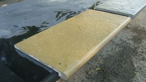 Dalles de pavé en pierre naturelle de grès, surface rustique polie, pour extérieur - Product Image 3